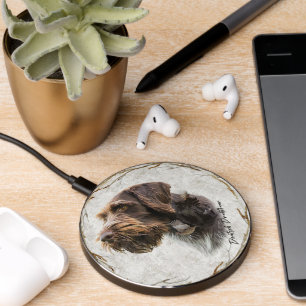 German Wirehaired Pointer Wireless Charger