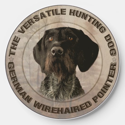 German Wirehaired Pointer Wireless Charger (Front)