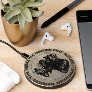 German Wirehaired Pointer Wireless Charger