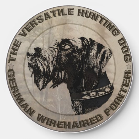 German Wirehaired Pointer Wireless Charger (Front)