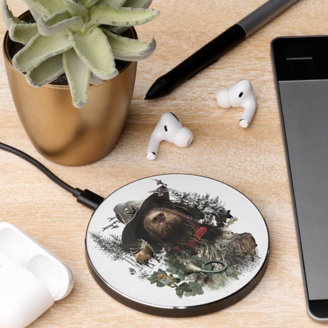 German Wirehaired Pointer  Wireless Charger (Desk 2)