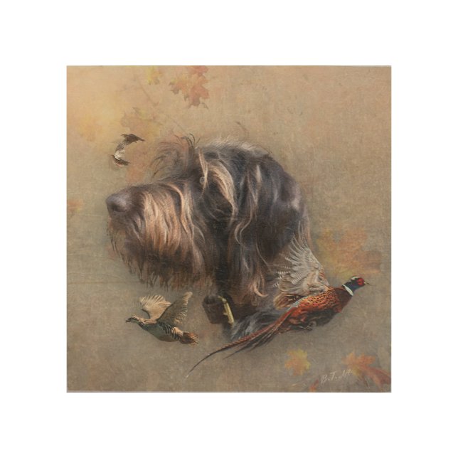 German Wirehaired Pointer   Wood Wall Art (Front)