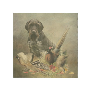 German Wirehaired Pointer   Wood Wall Art