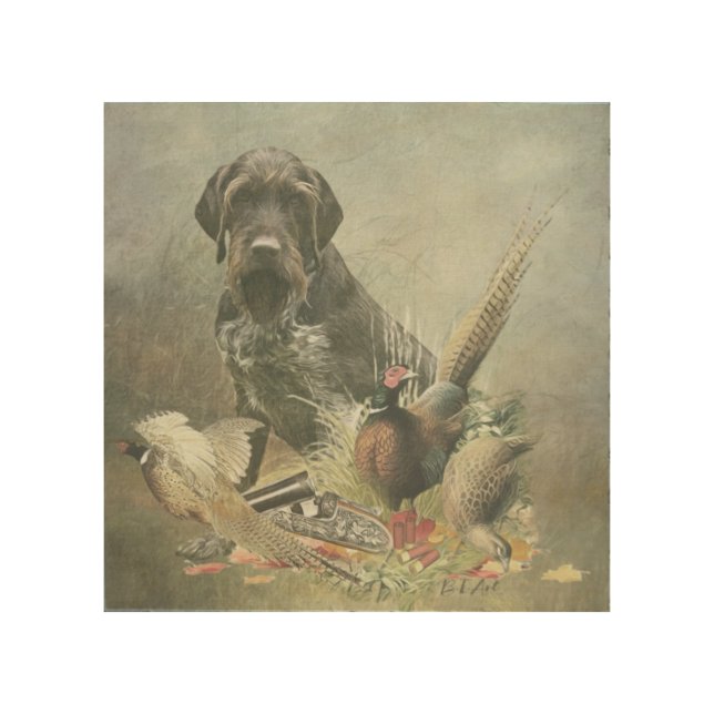 German Wirehaired Pointer   Wood Wall Art (Front)