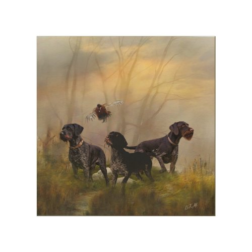  German Wirehaired Pointer   Wood Wall Art