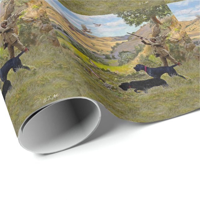 German Wirehaired Pointer Wrapping Paper (Roll Corner)
