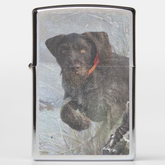  German Wirehaired Pointer Zippo Lighter (Front)