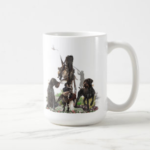 German Wirehaired Pointers, Pheasant hunting Tapes Coffee Mug