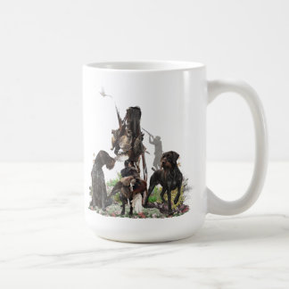 German Wirehaired Pointers, Pheasant hunting Tapes Coffee Mug