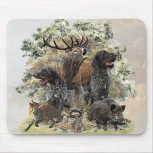 German wirehaired pointers, The Passion for Huntin Mouse Pad