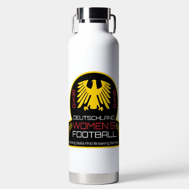 German Women's Football Water Bottle (Front)