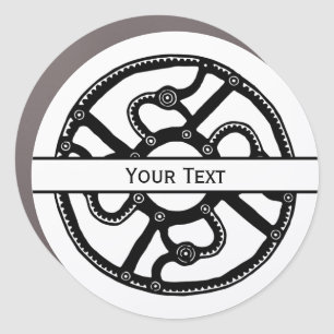 Germanic decorative jewelry disc car magnet