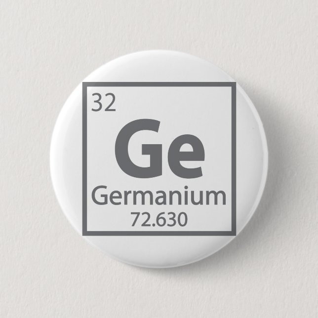 Germanium - German Science Periodic Table Button (Front)