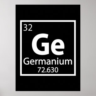 Germanium - German Science Periodic Table Poster
