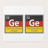 Germanium - Germany Flag German Science (Outside Unfolded)