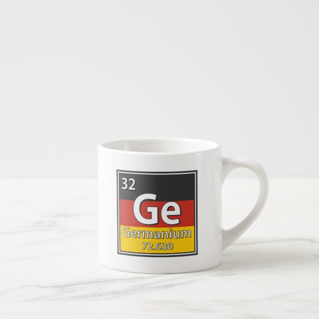 Germanium - Germany Flag German Science Espresso Cup (Right)