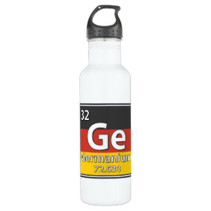 Germanium - Germany Flag German Science Stainless Steel Water Bottle