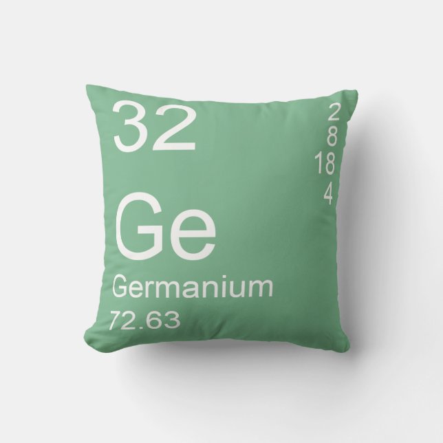 Germanium Throw Pillow (Front)