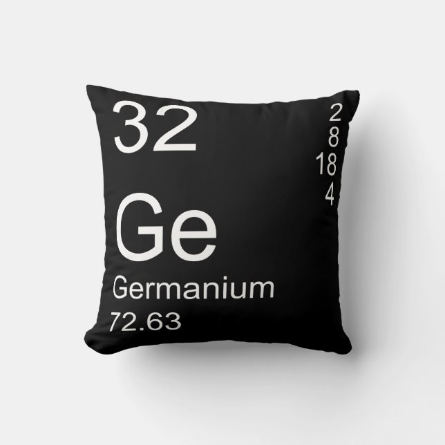 Germanium Throw Pillow (Front)
