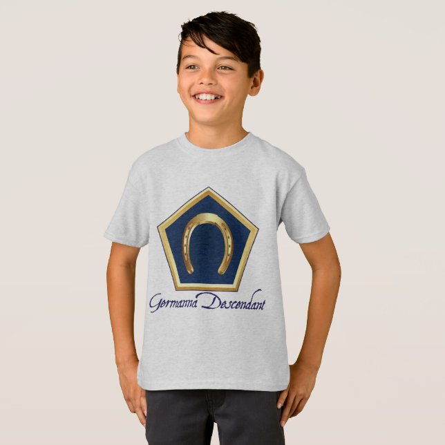Germanna Descendant Kids T-shirt (Front Full)