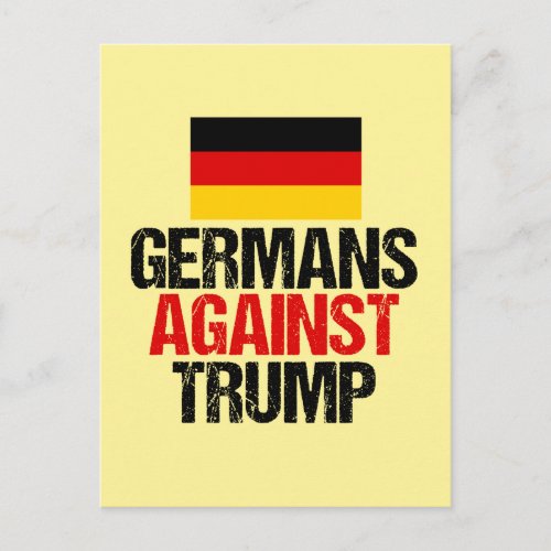 Germans Against Donald Trump Postcard