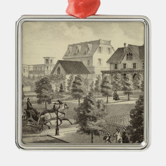 Germantown Cottage, Atlantic City, NJ Metal Ornament