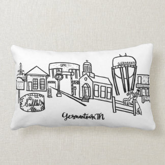 Germantown Skyline Throw Pillow