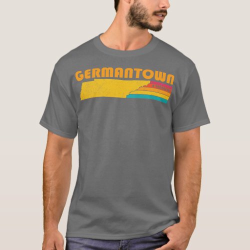 Germantown Tennessee Vintage Distressed Souvenir T_Shirt