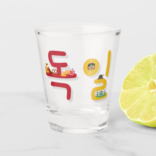 Germany 독일 in Korean Shot Glass