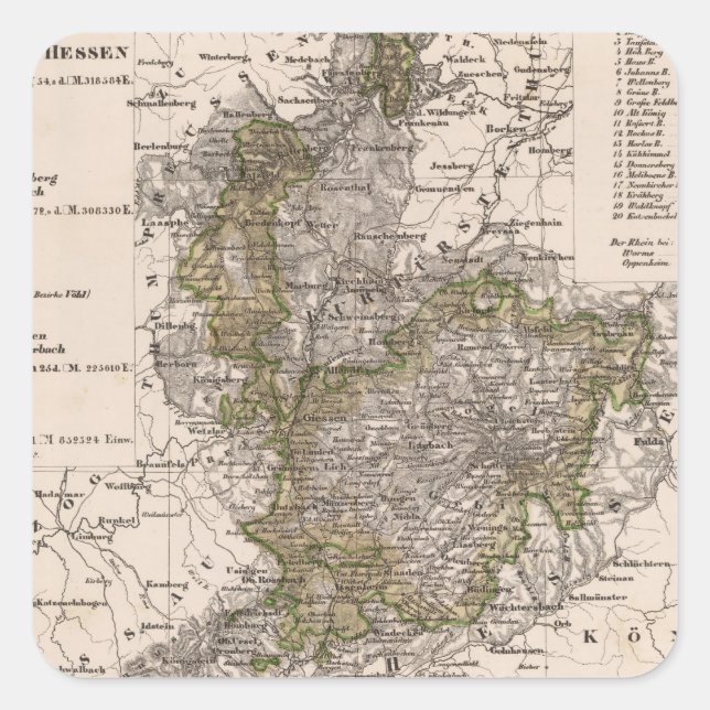 Germany 12 square sticker (Front)