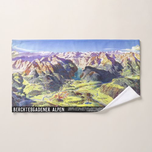  Germany 2021 _ Alps Berchtesgaden Panorama Hand Towel