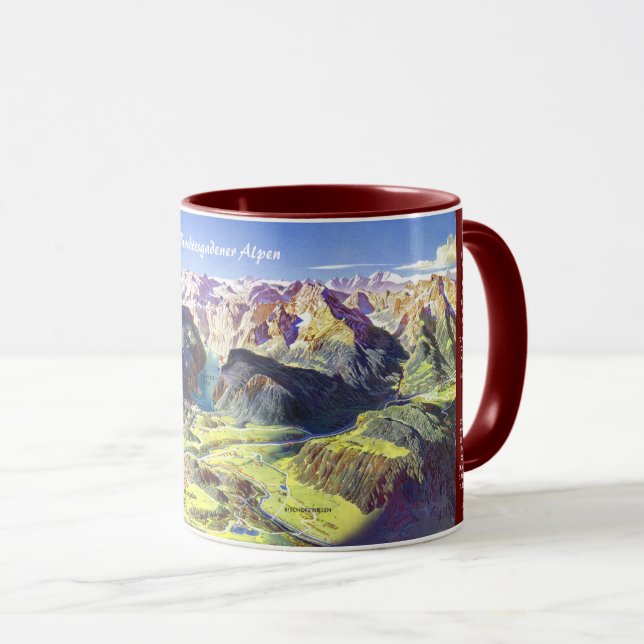 " Germany: 2021 - Alps Berchtesgaden Panorama Mug  (Front Right)