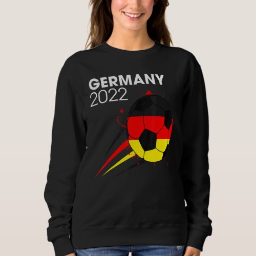 Germany 2022 Soccer Team  German Flag Men Boys Sweatshirt