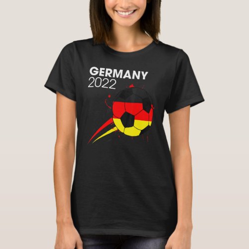 Germany 2022 Soccer Team  German Flag Men Boys T_Shirt
