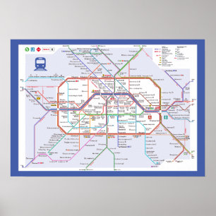 " Germany: 2022/today Berlin - Liniennetz ... Poster