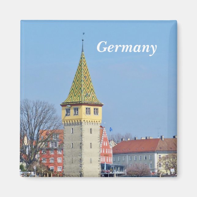 Germany - Ancient Lighthouse in Lindau Magnet (Front)