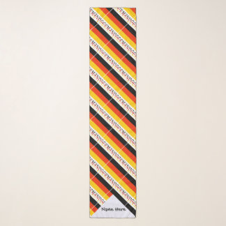 Germany and German Flag Tiled Personalized  Scarf