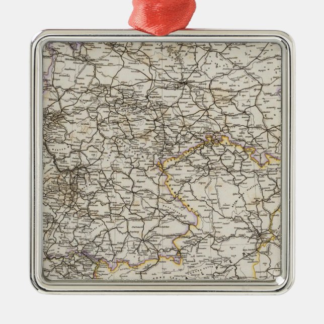 Germany and neighboring countries metal ornament (Front)