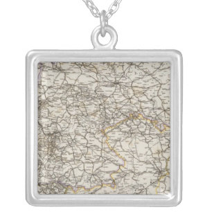 Germany and neighboring countries silver plated necklace