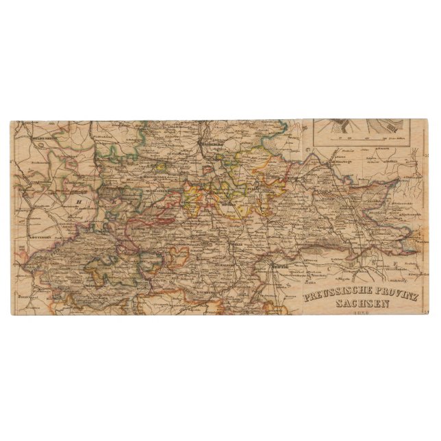 Germany and Prussia Wood USB Flash Drive (Front)