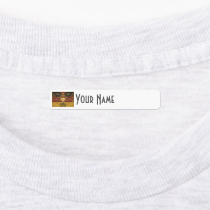 Germany Art Deco Flag   Custom Iron-On Name Label