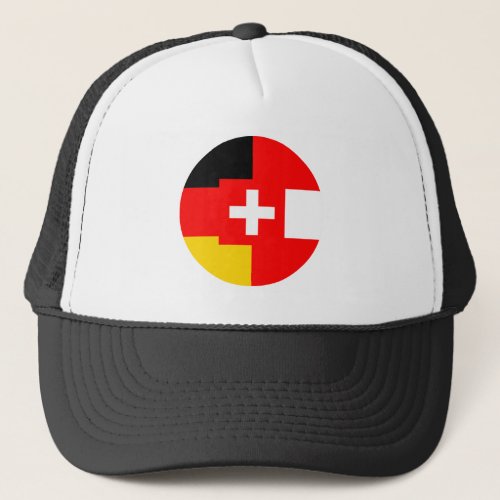 Germany Austria Switzerland flag symbol German lan Trucker Hat