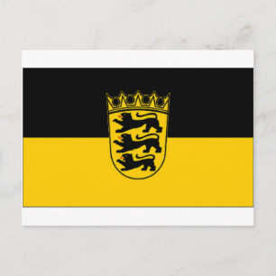 Germany Baden Wurttemberg Flag Postcard