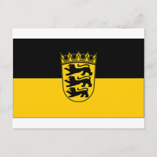 Germany Baden Wurttemberg Flag Postcard
