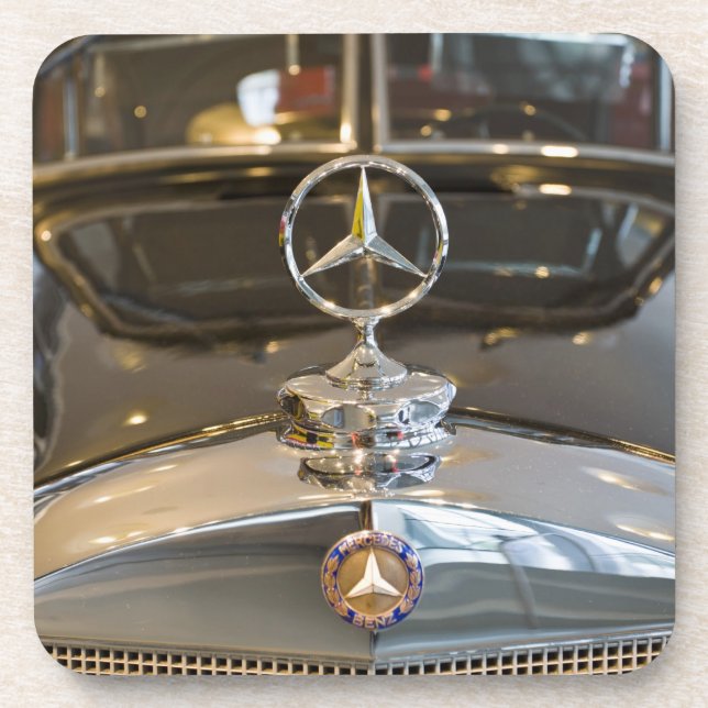 Germany, Baden-Wurttemberg, Stuttgart. Mercedes Beverage Coaster (Front)