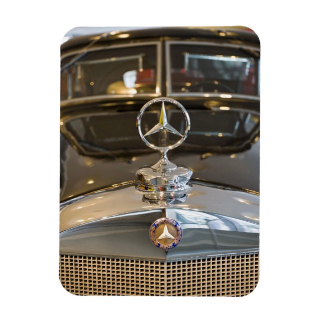 Germany, Baden-Wurttemberg, Stuttgart. Mercedes Magnet (Vertical)