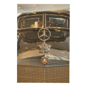 Germany, Baden-Wurttemberg, Stuttgart. Mercedes Wood Wall Decor