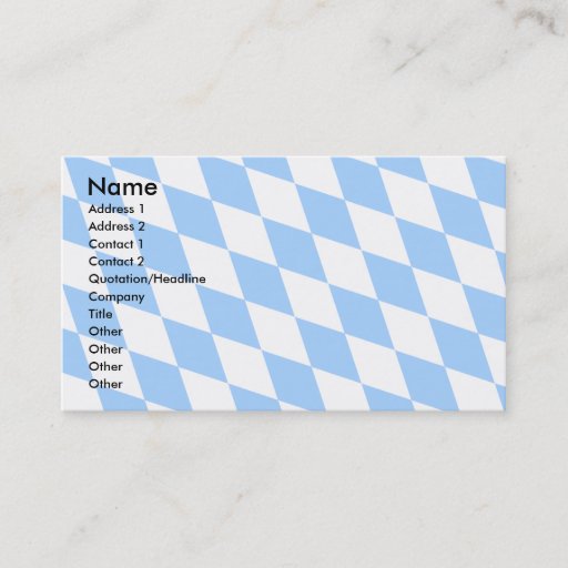 Customizable Germany Bavaria Flag Business Card Templates