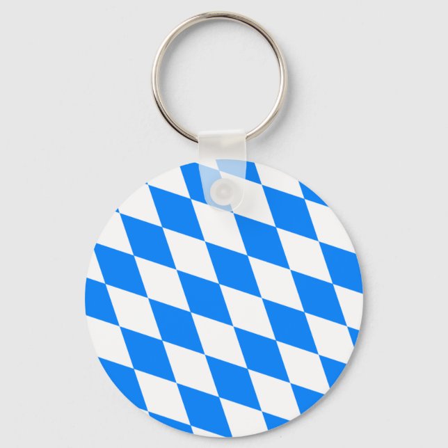 Germany Bavaria Flag Keychain (Front)