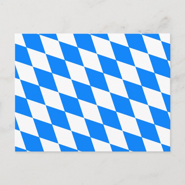 Germany Bavaria Flag Postcard (Front)